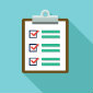 icon of checklist on a clipboard